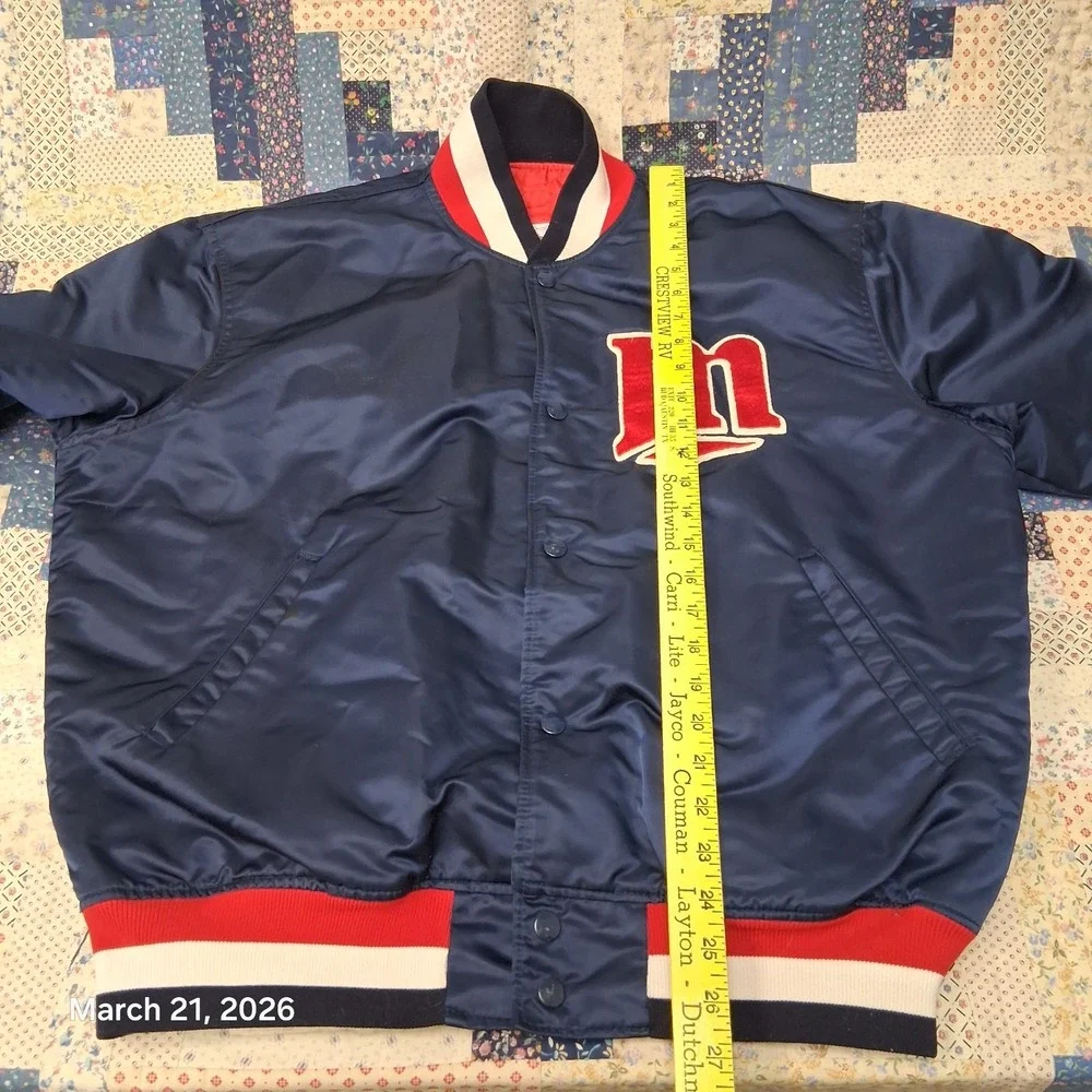 Vintage Minnesota Twins Starter Diamond Collection MLB Satin Snap Jacket Size XL